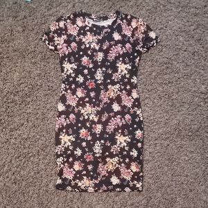 Floral Black Dress